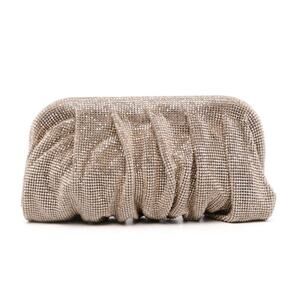 8 Other Reasons 'Rhinestone' Gold Clutch